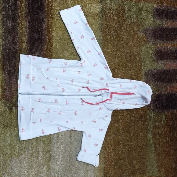 Coral Bay Ladies Zip Up Petite Hoodie White - Picture 4 of 14